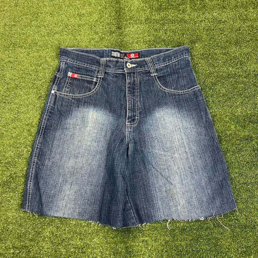 Southpole Men's Blue and Navy Shorts